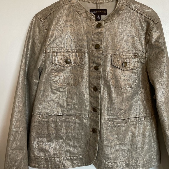 Dana Buchman Snake Skin Jacket - Size 8 - Picture 3 of 11